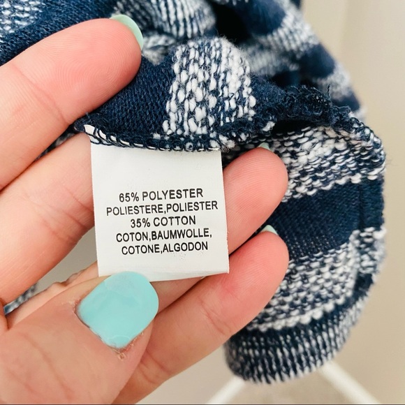 Postmark by Anthro. Striped Long Sleeve Top Blue Sz Small - Picture 5 of 8